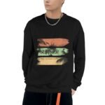 Unisex round neck sweater printed top